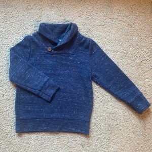 Heather Blue Shawl Neck Sweater-2T